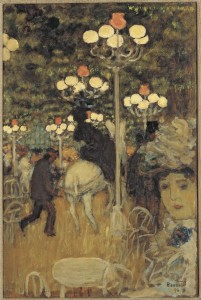 Bonnard Pierre (1867-1947) - Café dans le Bois, dit aussi Jardin de Paris, 1896 Huile sur toile, 49 x 33 cm - © Droits réservés - © ADAGP, Paris 2013 