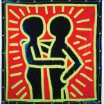 Keith Haring – Untitled, septembre 1982 Collection particulière Peinture vinylique sur bâche vinyle – 182,8 x 182,8 cm © Keith Haring Foundation 