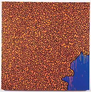 Keith Haring – Brazil, 1989 Glenstone Acrylique et émail sur toile – 183 x 183 cm © Keith Haring Foundation 