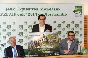 L’ouverture officielle de la billetterie s’est déroulée à Roland-Garros sous la houlette de Fabien Grobon, Directeur Général du Comité d'Organisation des Jeux Equestres Mondiaux FEI Alltech ™ 2014 en Normandie et de Pierre Cormier, Responsable de la billetterie, et en présence de Emmanuel Feltesse, Vice-Président de la Fédération Française d’Equitation… sans oublier Norman, la mascotte. 