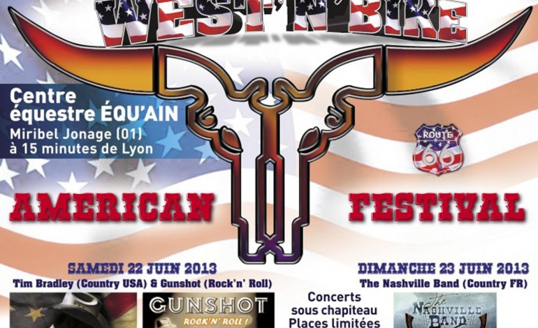 Festival Américain West'n'Bike - Jonage (01) – 22 & 23 juin 2013
