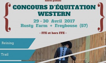 Concours d’équitation western en Moselle fin avril 2017