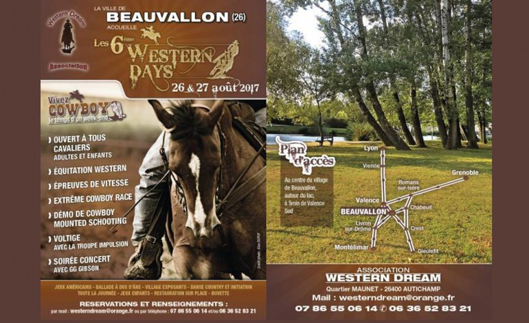 Tous aux Western Days de Beauvallon (Drôme) fin août, découvrez la vidéo !
