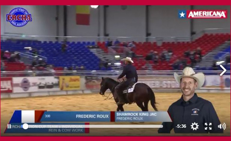 Reined cow horse : Belle campagne française à Americana. Bravo Fred ! Voir la vidéo...