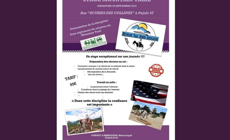Stage de moutain trail en Lot et Garonne