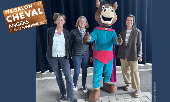 Le Salon du Cheval d’Angers présente sa mascotte !