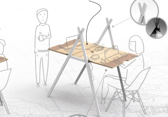 Viens travailler dans mon tipi…