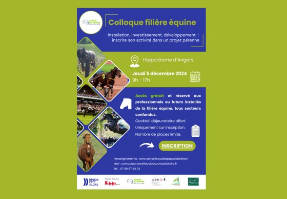 Pros de la filière équine des Pays de la Loire : ce colloque est pour vous !