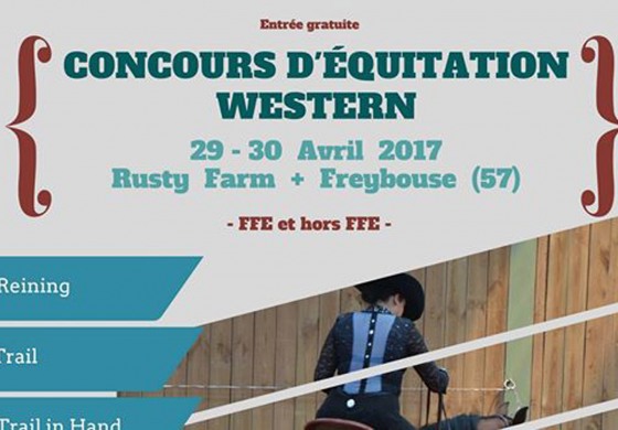 Concours d’équitation western en Moselle fin avril 2017