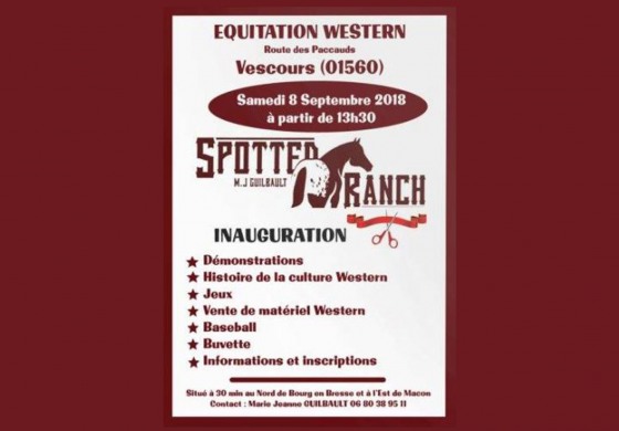 Inauguration d’un ranch dans l’Ain !
